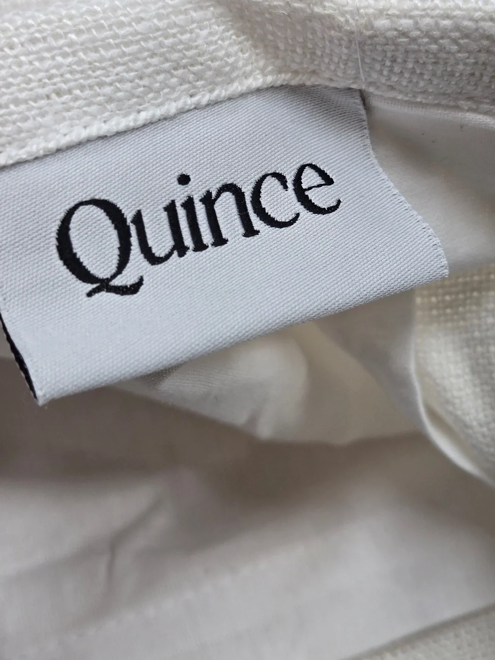NWT QUINCE Set Of 2 48x108 Heavyweight European Linen Curtains White 0087